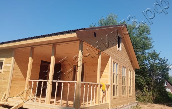 1 Каркасно-щитовой дом Д-23, 9х9м, 81М², Московская область, Дмитровский район, деревня Алешино (11)